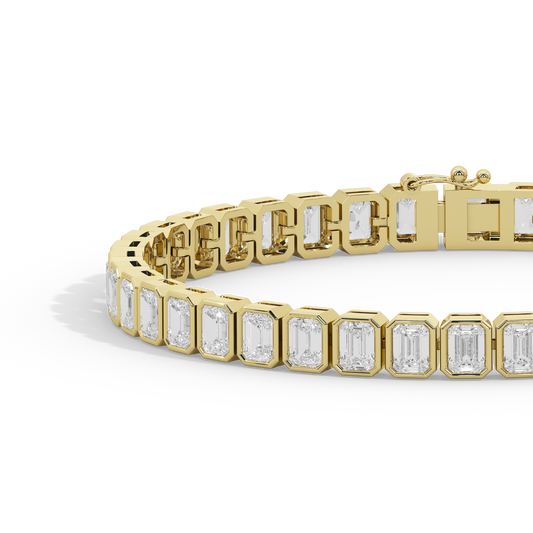 The Glided Emerald Tennis Bracelet