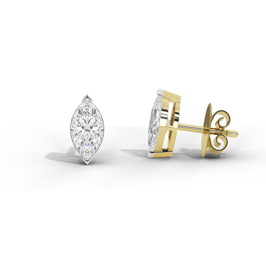 Marquise Diamond Studs