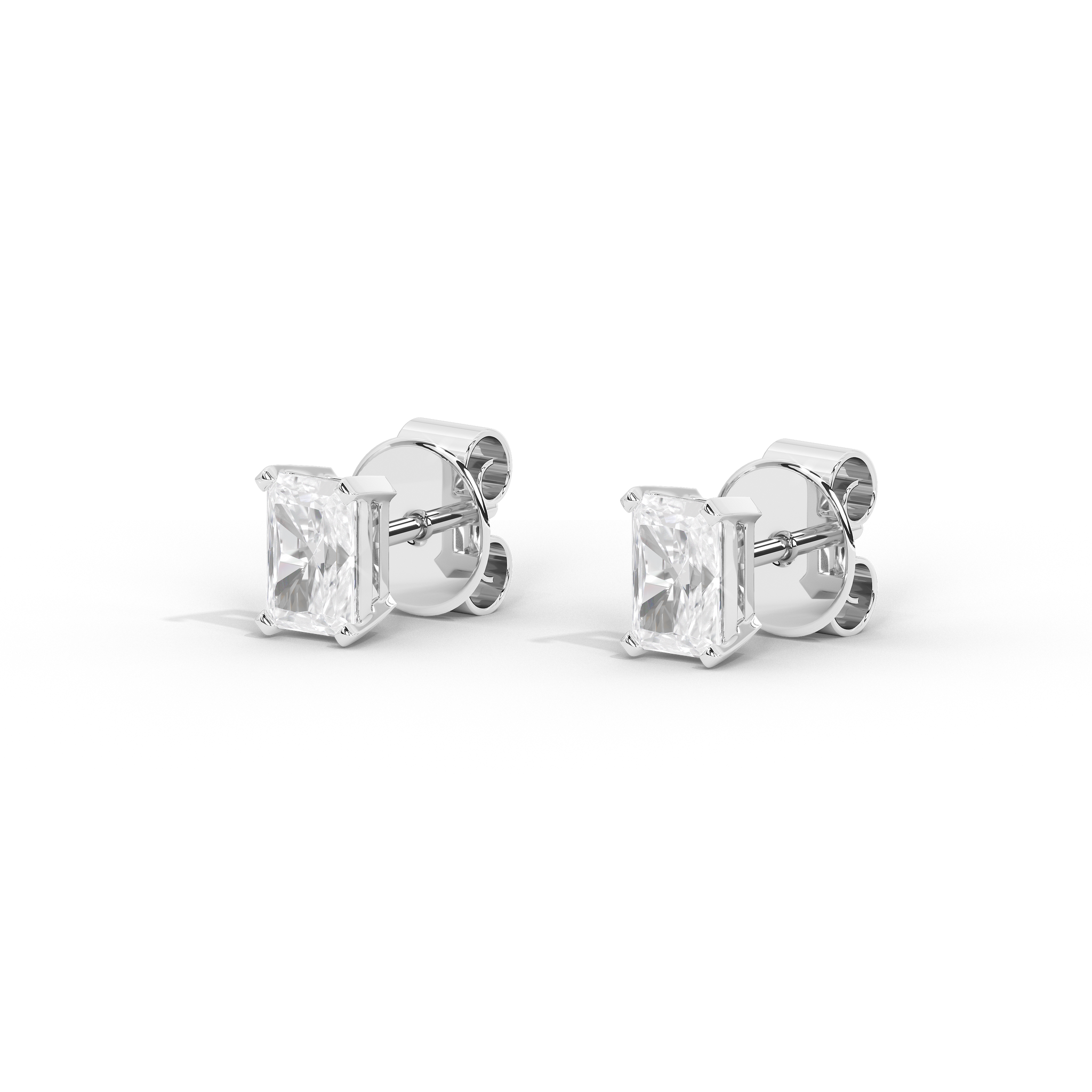 Radiant Diamond Studs