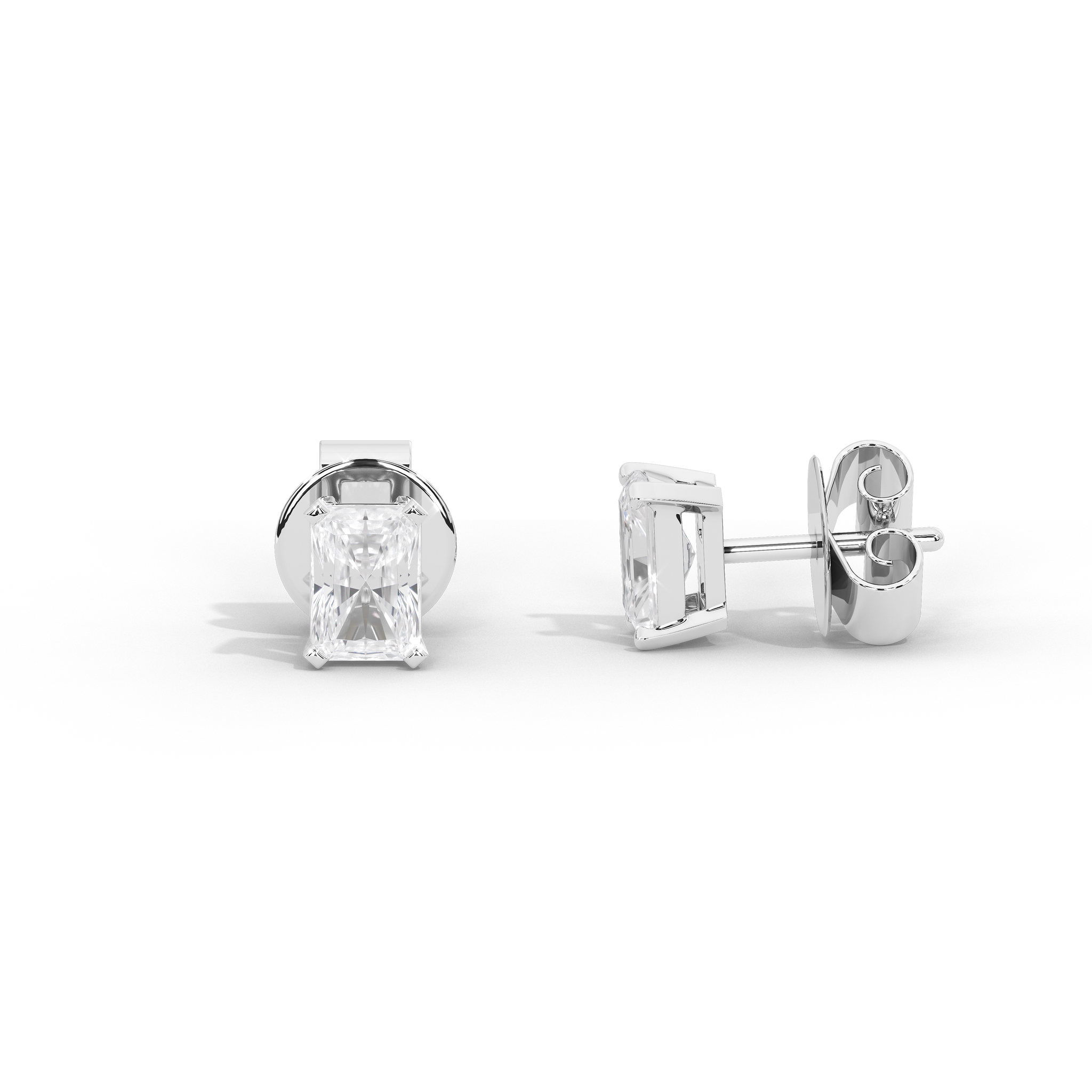 Radiant Diamond Studs