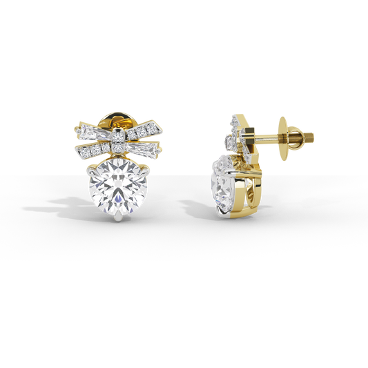 Twinkling Bow Diamond Drops