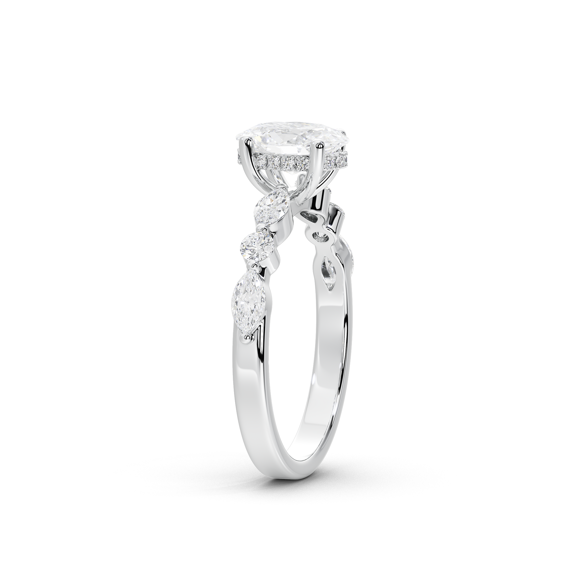 Oval Brilliance Vine Ring