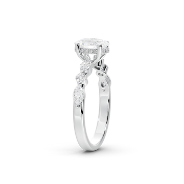 Oval Brilliance Vine Ring