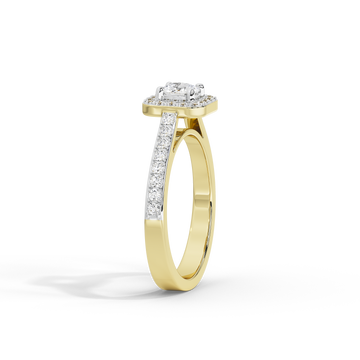 The Luminary Cushion Halo Solitaire