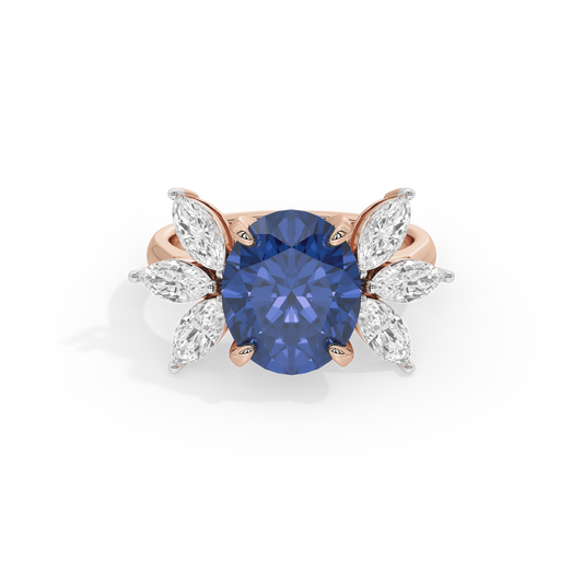 The Midnight Bloom Ring