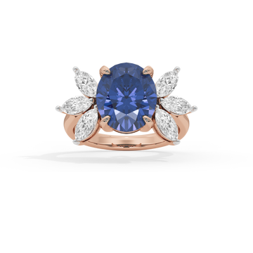 The Midnight Bloom Ring