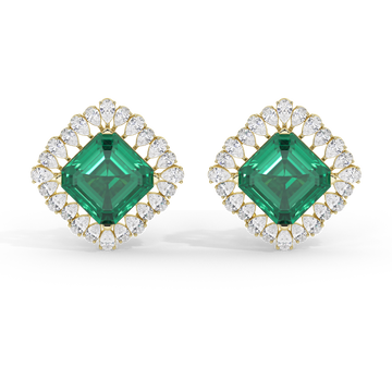 The Enchanted Emerald Studs